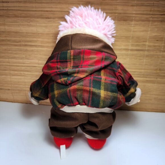 Ice Cream Doll with Cone Vintage 80s Plaid Jacket Matching Pants Pink Hair 14" - Picture 6 of 12